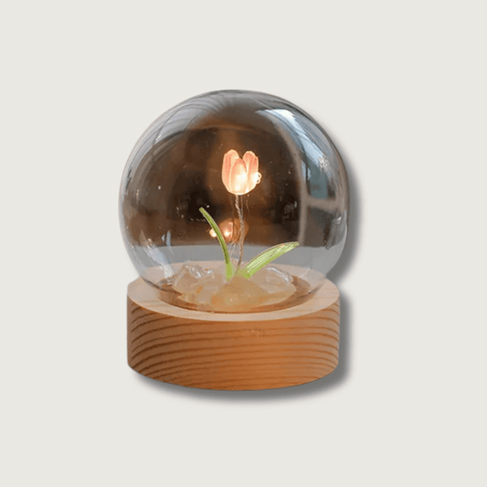 VerreLuxe - Lampe Tulipe pour la Nuit