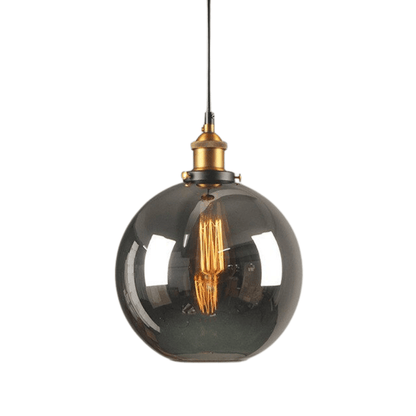 SmokeSphere - Stilvolle industrielle Pendelleuchte aus Glas