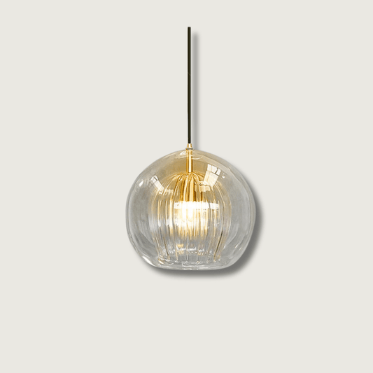 SfæreLys | Elegant ravfarvet lampe