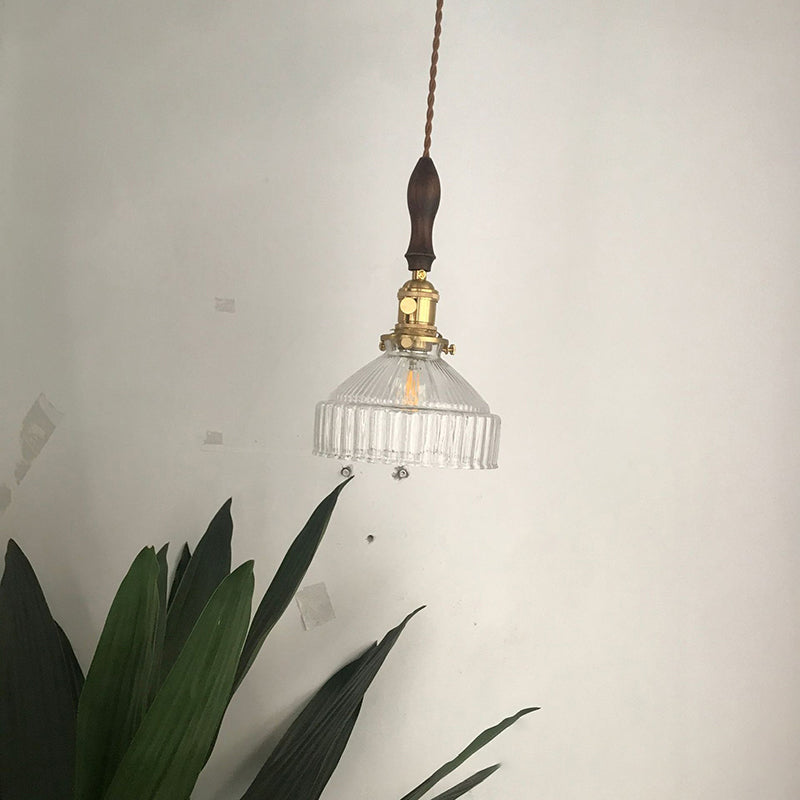 RusticShine - Pendant Lamp with Glass in Loft Style