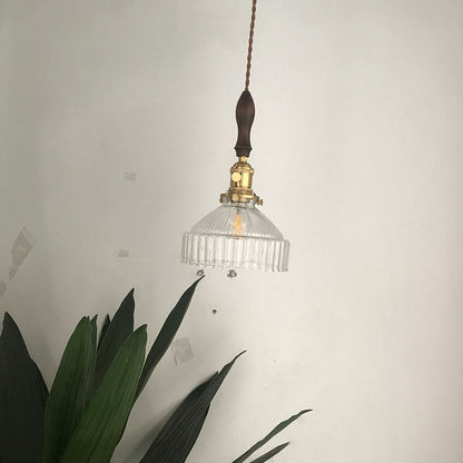 RusticShine - Pendant Lamp with Glass in Loft Style