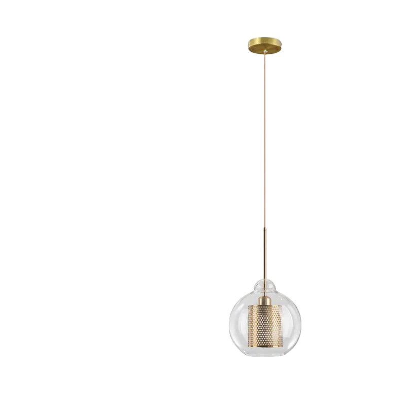 NylahGlow - Modern Loft Pendant Light in Iron and Glass