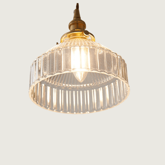LoftRipple - Rustic 1-Light Glass Pendant Lamp