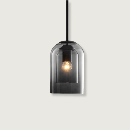 MicaLuxe | Retro Pendant Lamp with Double Glass