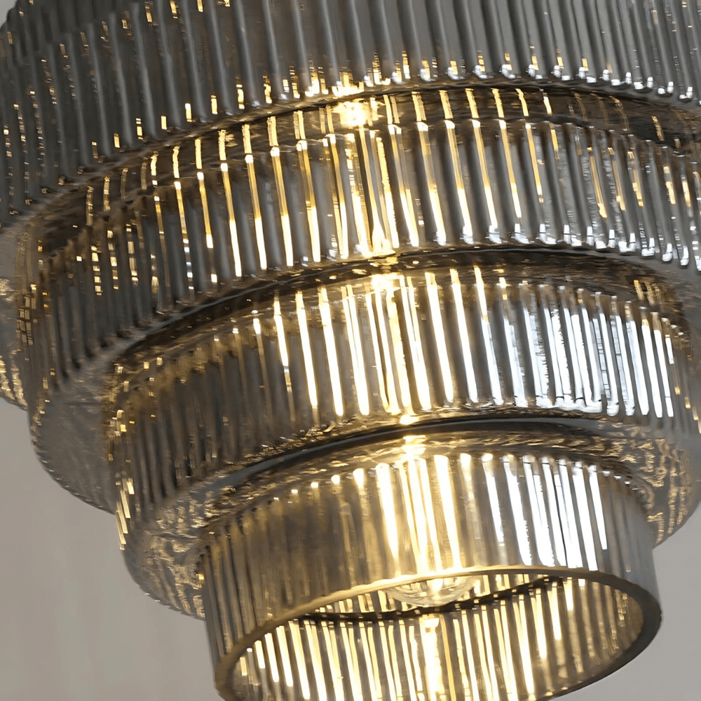 BrassLuxe - Pendant Lamp with Retro Glass Shape