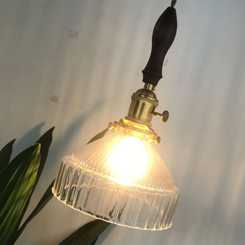 RusticShine - Pendant Lamp with Glass in Loft Style