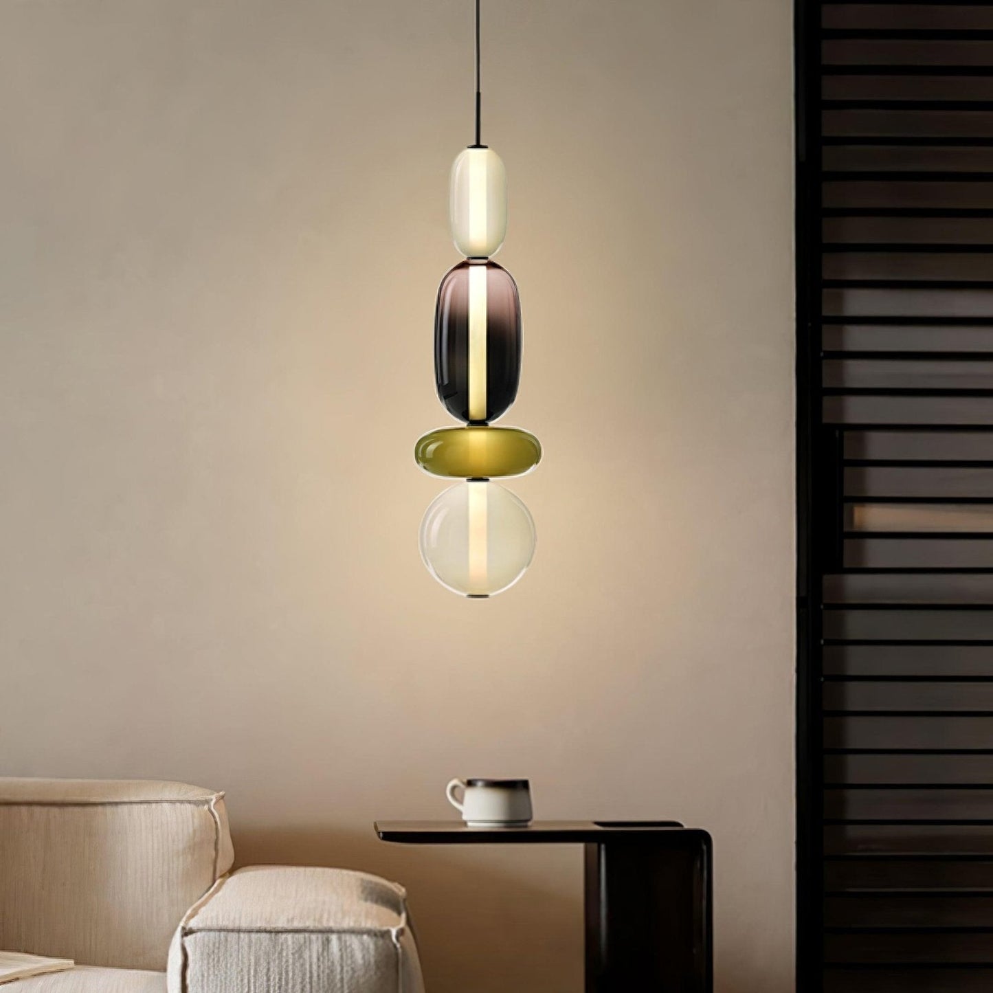 Pendant Light Made of Candied Glass