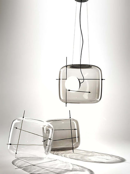 Plot Glas Anhänger Lampe