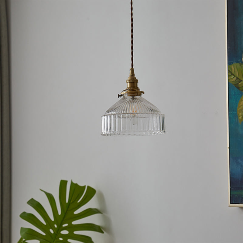 RusticShine - Pendant Lamp with Glass in Loft Style