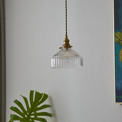 RusticShine - Pendant Lamp with Glass in Loft Style