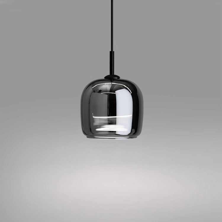 Nordisk Glød | Sort glas pendel lampe