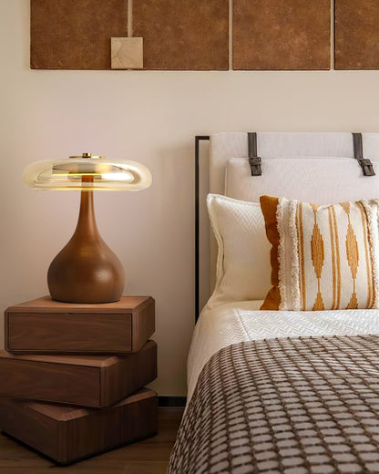 WoodLuxe - Lampe de table design avec LED réglable