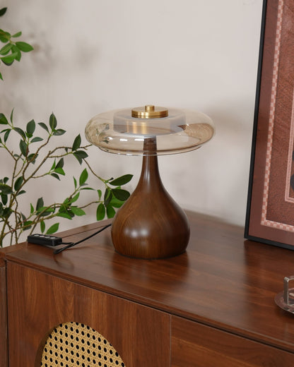 WoodLuxe - Lampe de table design avec LED réglable