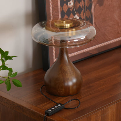 WoodLuxe - Lampe de table design avec LED réglable