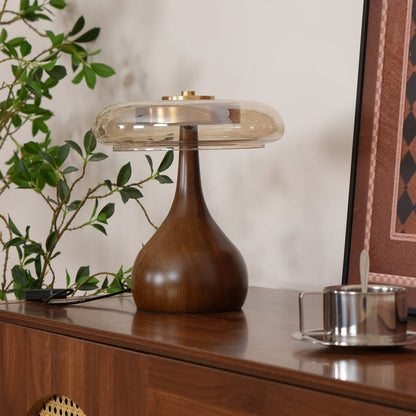 WoodLuxe - Lampe de table design avec LED réglable