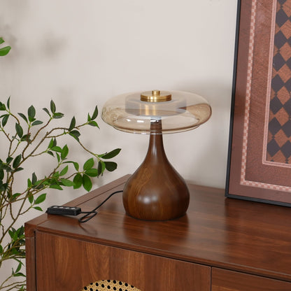WoodLuxe - Lampe de table design avec LED réglable