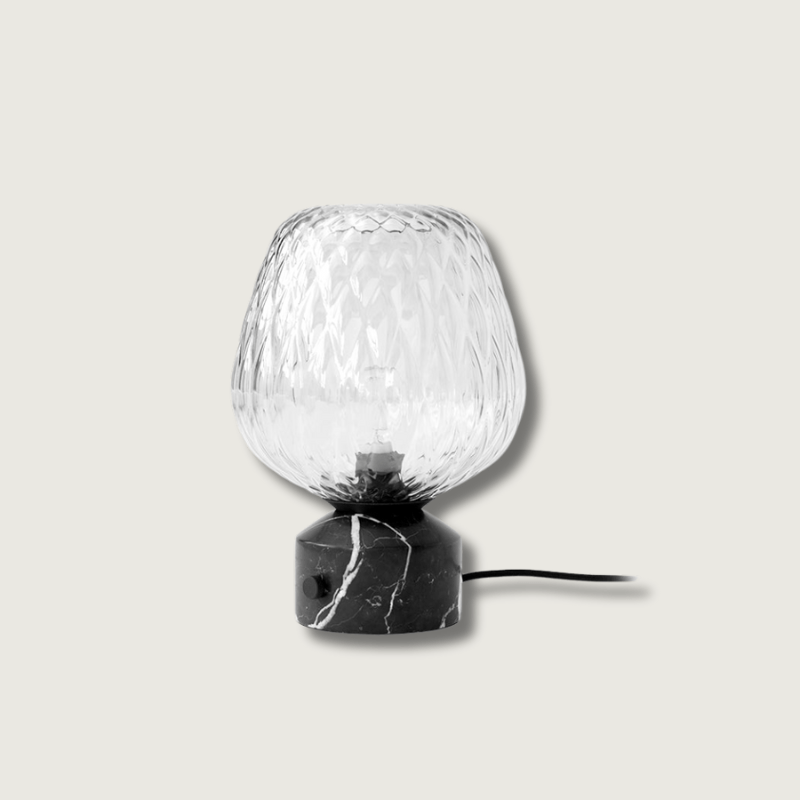 GlowBlazer - Moderne bordlampe med glasskærm og stemningslys