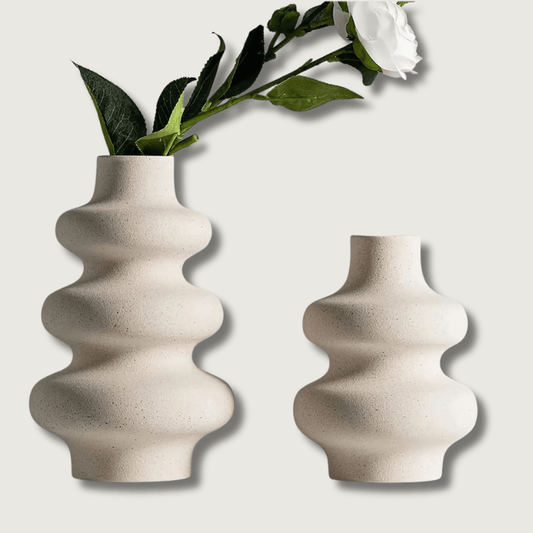 BohoTwist - Vase en spirale en céramique