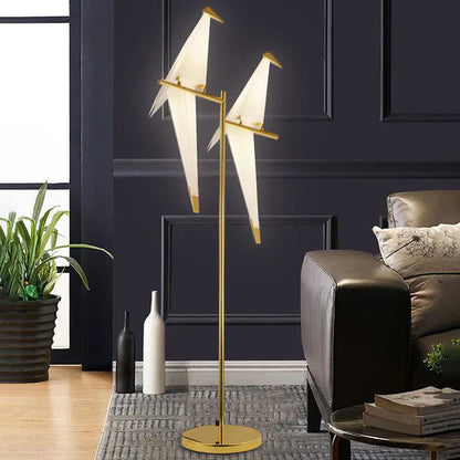 ParrotGold - Gulvlampe i guld