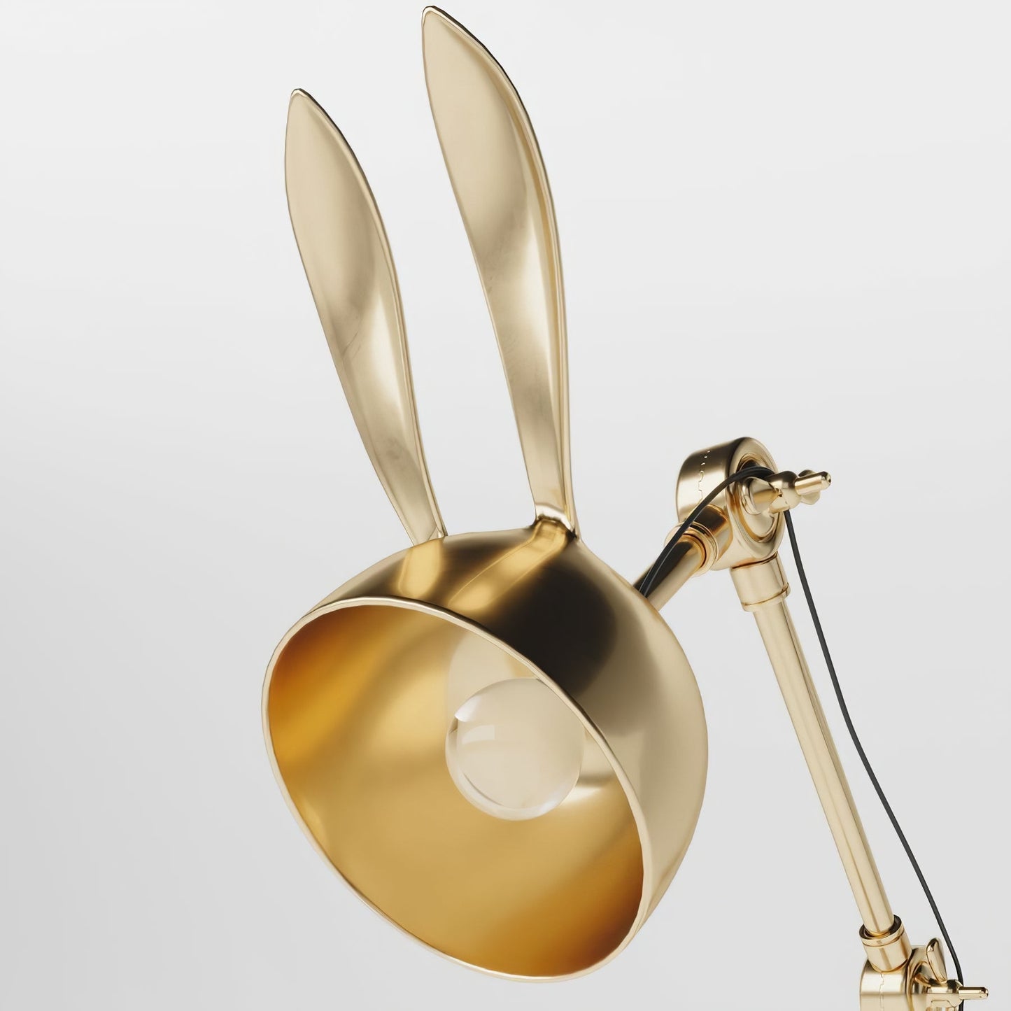 EarCharm - Guld Bordlampe med Kanintema