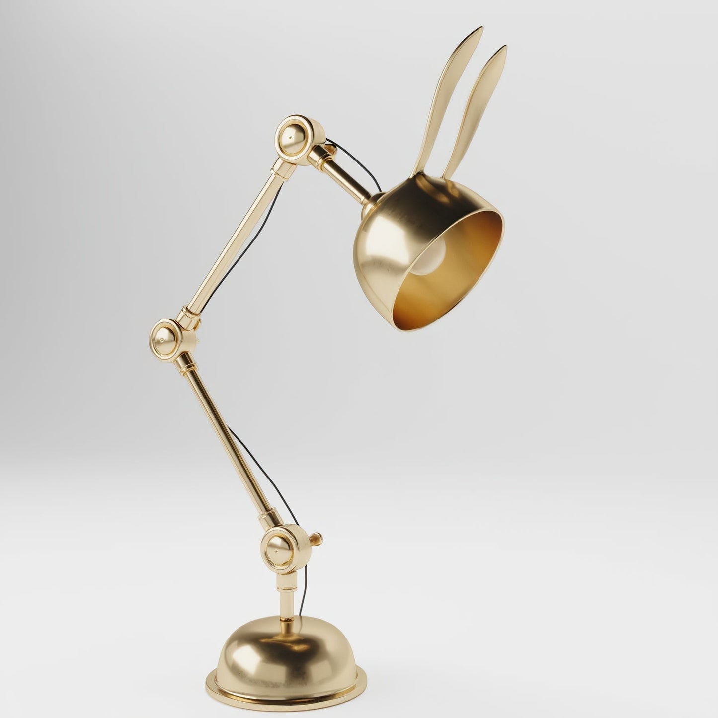 EarCharm - Guld Bordlampe med Kanintema