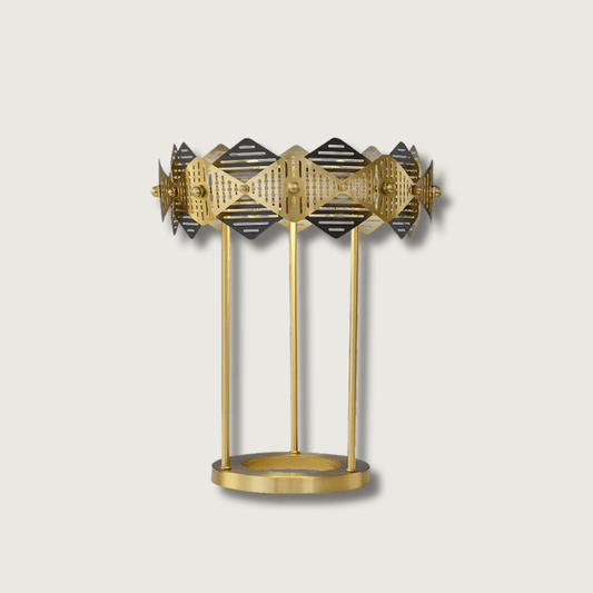 RoteLuxe - Table Lamp with Timeless Design and Reddish Luxurious Appearance