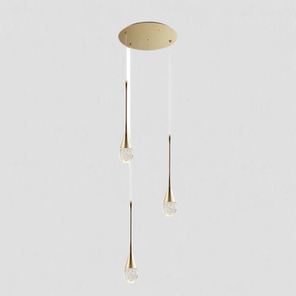 HelixGlow - Spiral Chandelier for Staircase