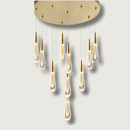 CrystalRain - Water Droplet Chandelier in Crystal
