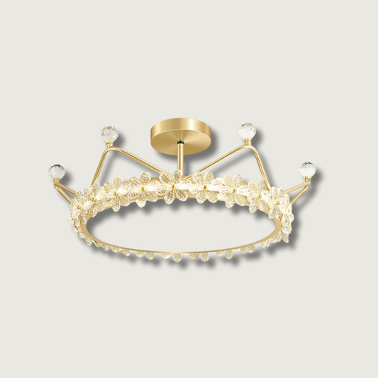 CrownLuxe - Ceiling Light with Crown Shape and Intimate Lighting