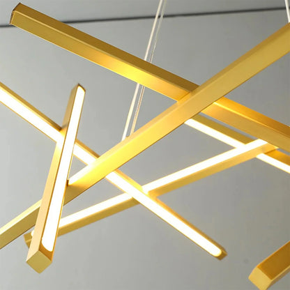 LumoFlow - LED Pendant Light with Abstract Lines