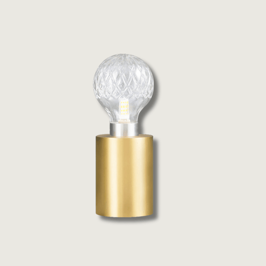 LuxeCrystal - Table Lamp with Shiny Crystal Sphere and Warm Glow