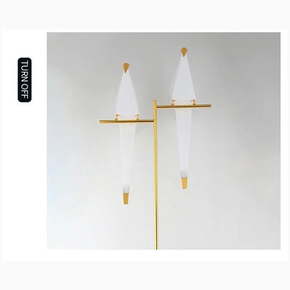 ParrotGold - Gulvlampe i guld