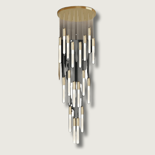LinearLuxe - Slim LED Chandelier for Contemporary Interiors