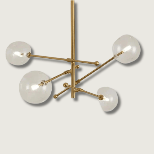 ChicLumen - Luxuriöser Glas-Kronleuchter für elegantes Wohnen