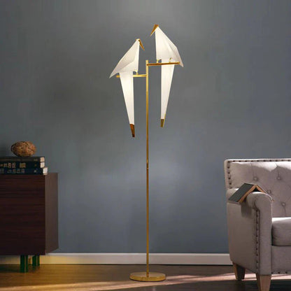 ParrotGold - Gulvlampe i guld