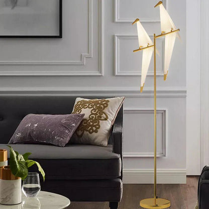 ParrotGold - Gulvlampe i guld
