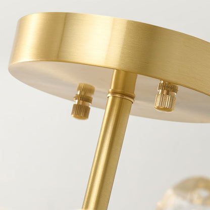 LuxePetal - Ceiling Light with Crystal Petals and Subtle Lighting
