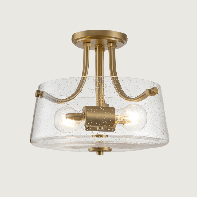 BrassGlow - Semi-Flush Light