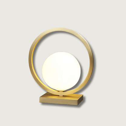 BrassGlow - Table Lamp with Brass Finish and Ambient Light