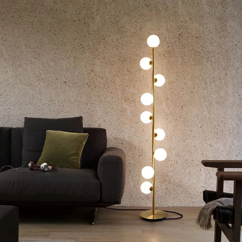 MinimalGold - Lampe sur pied en or scandinave