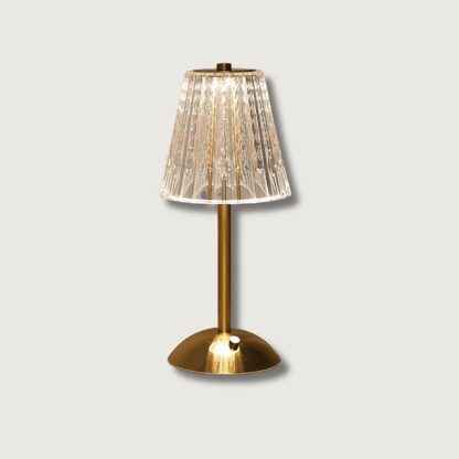 VintageRadiance - Lampe de table en cristal au look luxueux
