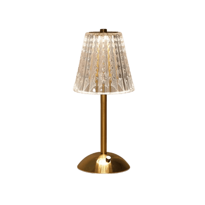 VintageRadiance - Lampe de table en cristal au look luxueux