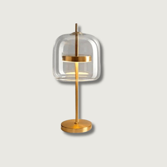 MistLume - Grå Glass Bordlampe