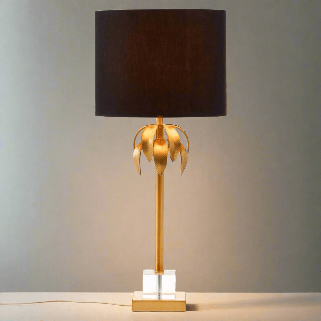 Metaluxe - Lampe de table en or