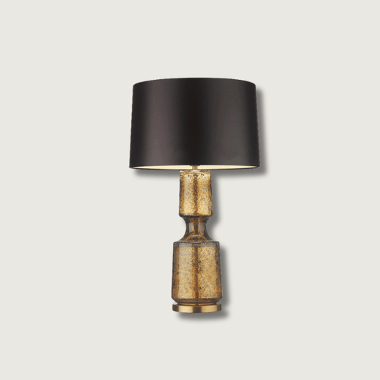 SleekAura - Elegant Table Lamp with Glass and Metal Design