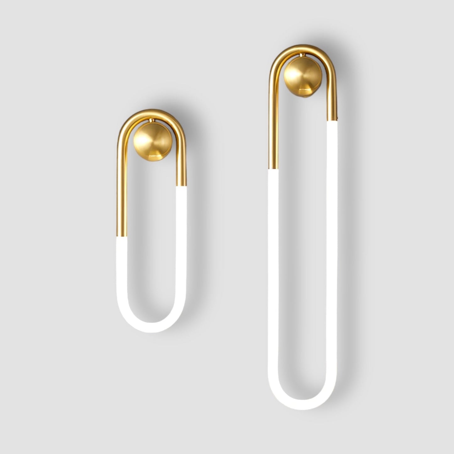 OvalGlow - Minimalistische Wandleuchte in Schwarz und Gold