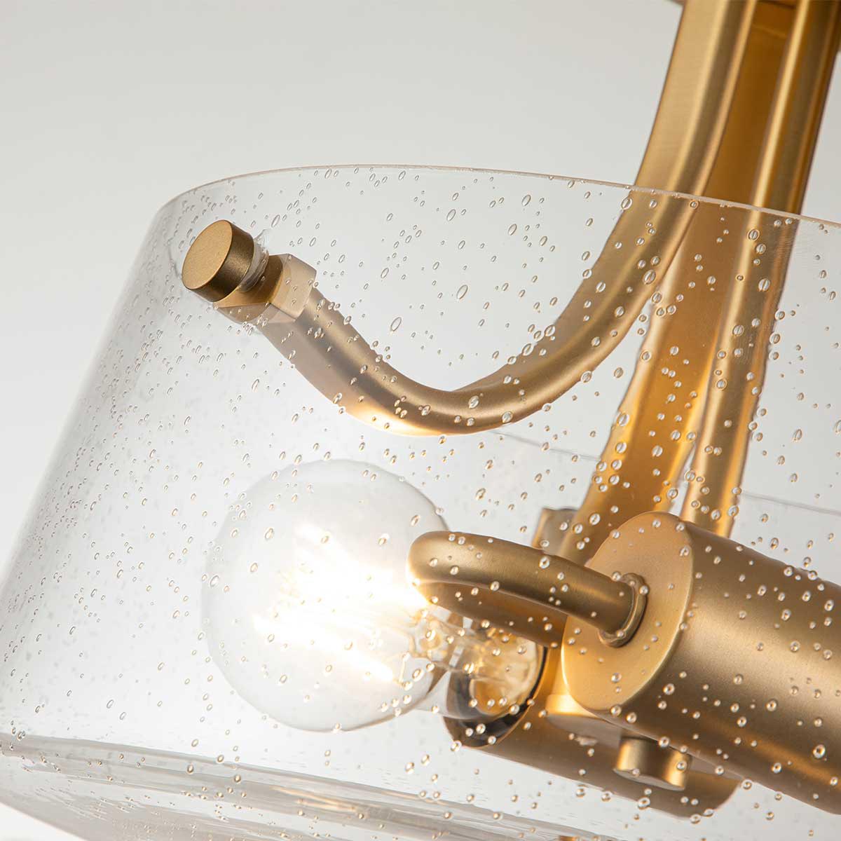 BrassGlow - Semi-Flush Light