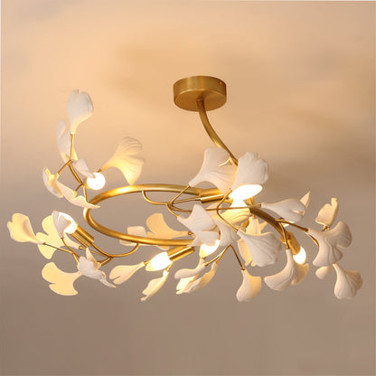 LuxeGingko - Deckenlampe mit Ginkgo-Design und subtiler Beleuchtung