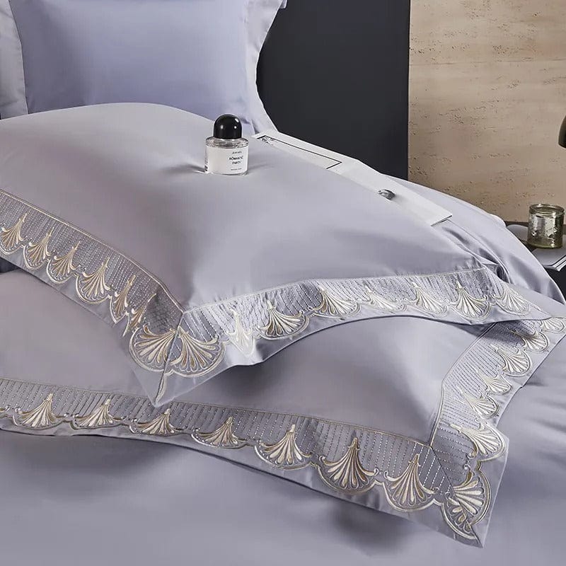 SoftGrey - Ensemble de housse de couette en coton égyptien