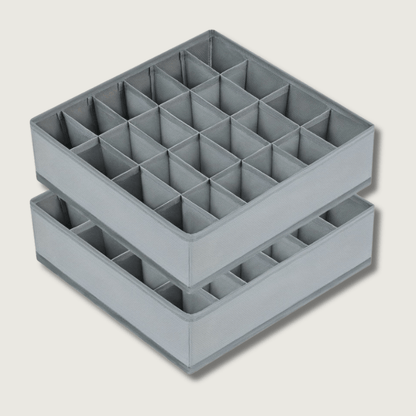 EasyStore - 2-Pack Foldable Storage Boxes with 24 Compartments